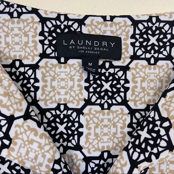 Laundry By Shelli Segal | Damask Print Dress Sz M - Picture 5 of 5